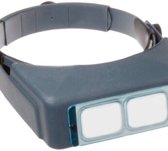 Donegan DA-3 OptiVISOR Headband Magnifier, 1.75X Magnification Glass Lens Plate, 14″ Focal