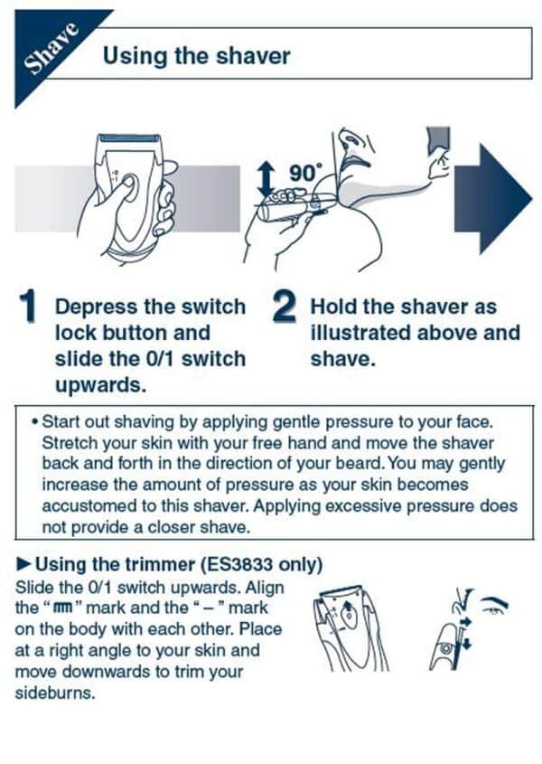 Panasonic Electric Razor for Men, Cordless Wet Dry Lightweight Shaver with Ergonomic Grip, - Image 9
