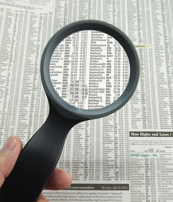 Carson HandHeld 2.5x Power Magnifier with 5x Spot Lens (JS-40) , black - Image 3