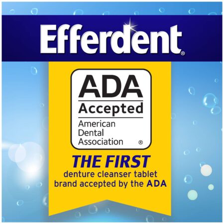 Efferdent Denture Cleanser Tablets, Complete Clean, Cleanser for Retainer and Dental Appli - Image 8