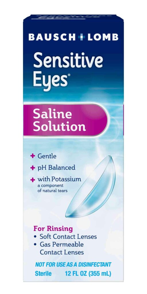 Bausch & Lomb Sensitive Eyes Contact Lens Solution Saline Solution for Sensitive Eyes, Sof