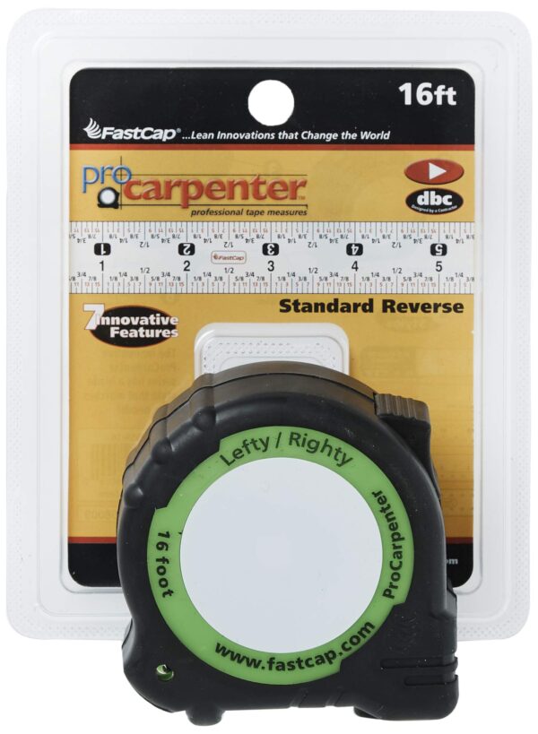 FastCap PSSR-16 16 Foot Pro Carpenter Standard Reverse Measuring Tape - Image 4