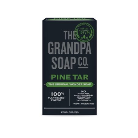 The Grandpa Soap Company Pine Tar Bar Soap The Original Wonder Soap | 3-in-1 Cleanser, Deo
