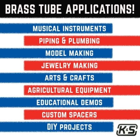 K & S PRECISION METALS 8126 3PK3/32 x 12 BRS RND Tube, Pack of 3, Brass - Image 6
