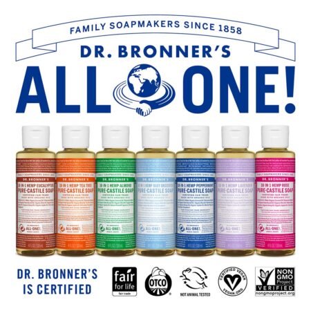 Dr. Bronner's - Pure-Castile Liquid Soap (Lavender, 4 ounce) - Made with Organic Oils, 18- - Image 6