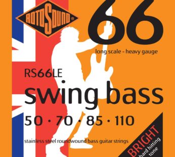 Rotosound RS66LE Swing Bass 66 Stainless Steel Bass Guitar Strings (50 70 85 110)