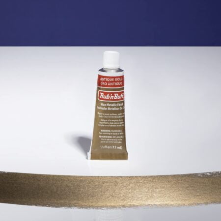 AMACO Rub n Buff Wax Metallic Finish - Rub n Buff Antique Gold 15ml Tube - Versatile Gildi - Image 2