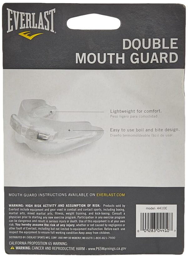 Everlast Double Mouthpiece (Clear) - Image 2