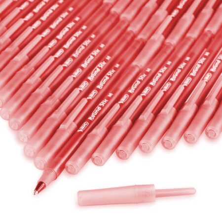 BIC Round Stic Xtra Life Ballpoint Pen, Medium Point (1.0mm), Red, 10-Count - Image 6