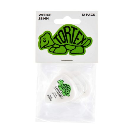 JIM DUNLOP 424P.88 Wedge, White/Green, .88mm, 12/Player's Pack - Image 4