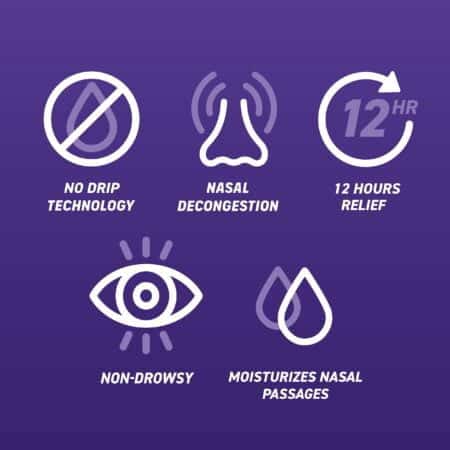 Afrin No Drip Extra Moisturizing 12 Hour Nasal Congestion Relief Pump Mist, Sinus Spray De - Image 7