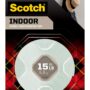 Scotch Indoor Double-Sided Mounting White Tape, 3/4 in x 75 in (6.25 ft), Features 3M Indu