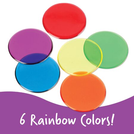 Learning Resources Transparent Color Counting Chips - 250 Pieces, Ages 5+, Math Counters f - Image 5