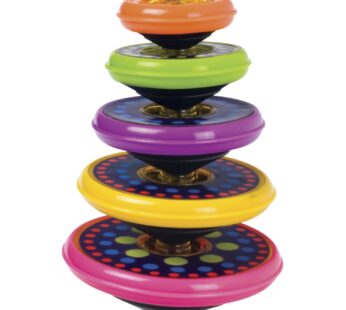 Toysmith Super Stacking Tops Kit, For Boys & Girls Ages 3+