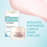 L'Oreal Paris Dermo-Expertise Eye Defense Eye Cream with Caffeine and Hyaluronic Acid 0.5 - Image 2