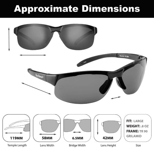 Flying Fisherman 7812BS Sunglass, Matte Black Frames/Smoke Lenses - Image 2