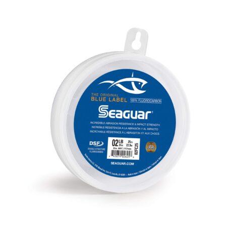 Seaguar Blue Label 100% Flourocarbon Fishing Line (DSF), 2lbs, 25yds Break Strength/Length