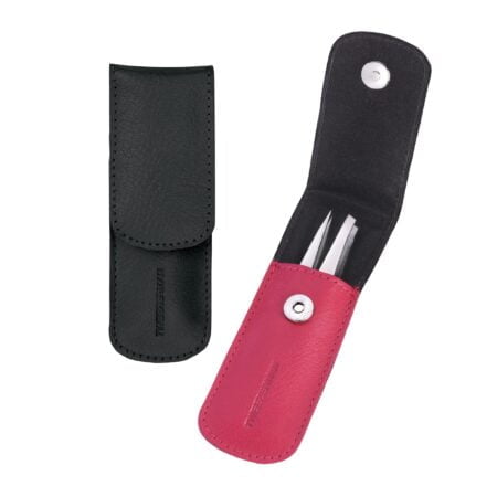 Tweezerman Petite Tweeze Set with Travel Case - Point and Slant Tweezers, Tweezers for Tra - Image 3