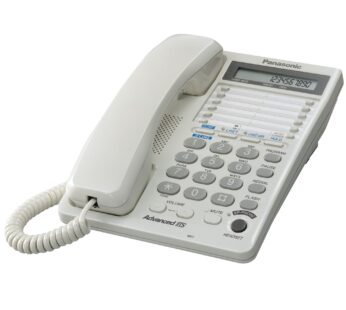 Panasonic 2-Line Integrated Corded Telephone System with 16-Digit LCD, Speakerphone, Clock