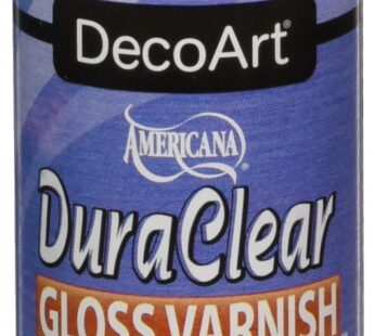 DecoArt DuraClear Gloss Varnish-2oz, 2 Fl Oz (Pack of 1), Blue