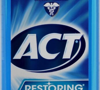 ACT Restoring Fluoride Mouthwash 18 fl. oz. Strengthens Tooth Enamel, Cool Mint