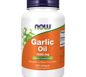 NOW Supplements, Garlic Oil 1500 mg, Serving Size Equivalent to Whole Clove Garlic, 250 So