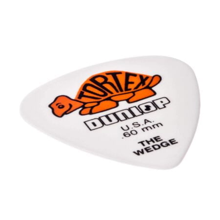 JIM DUNLOP Wedge, White/Orange, .60mm, 12/Player's Pack - Image 3
