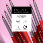 Palladio Retractable Waterproof Lip Liner High Pigmented and Creamy Color Slim Twist Up Smudge Proof Formula with Long Lasting All Day Wear No Sharpener Required, Sand, 1 Count - Image 7