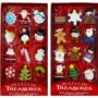 Kurt Adler Petite Treasures 12-Piece Miniature Ornaments Set, 2 Pack