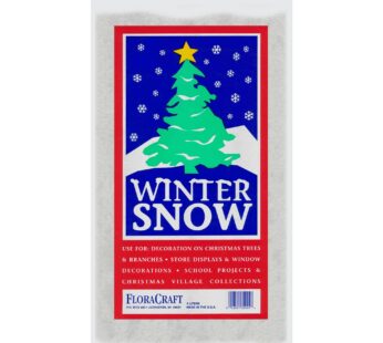 FloraCraft Faux Snow 4 Liter White