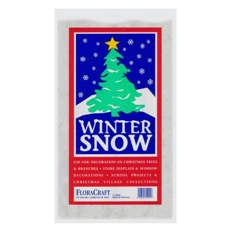 FloraCraft Faux Snow 4 Liter White