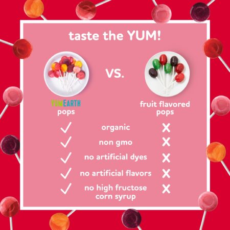 YumEarth Organic Pops Variety Pack, 14 Fruit Flavored Favorites Lollipops, Allergy Friendl - Image 2