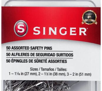 SINGER Safety Pins, 50 Count, Size 1-3 Pkg