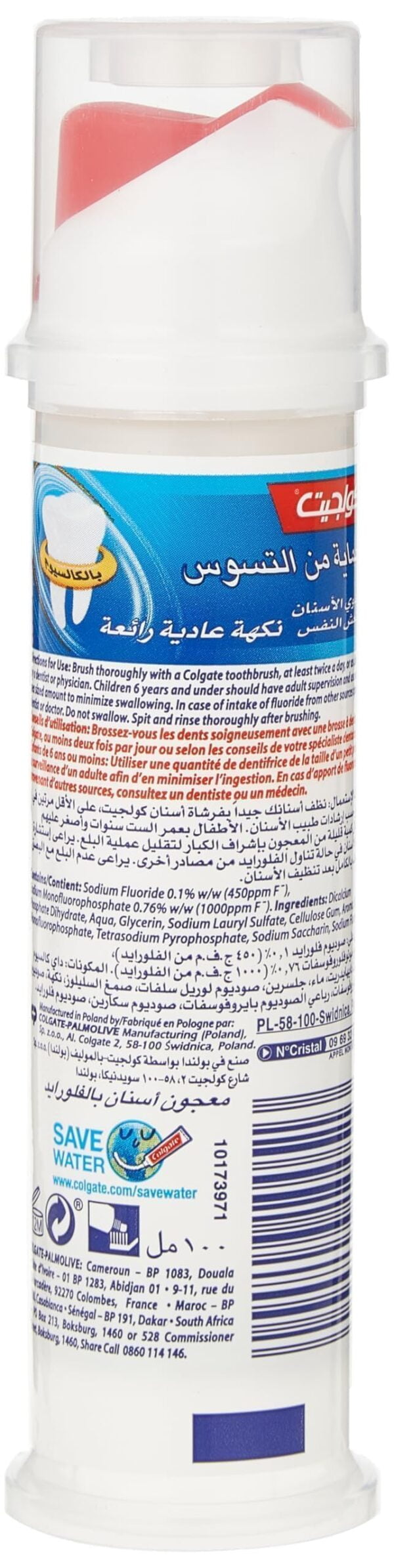 Colgate Toothpaste 100ml, Pump - Image 2