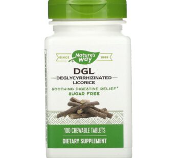 Nature’s Way, DGL (Without Fructose), 100 Chewable Tablets