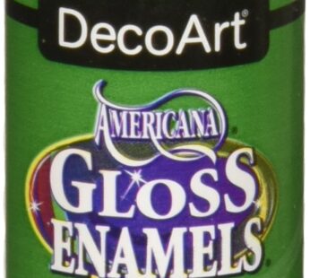 DecoArt Gloss Enamel Paint, Green, 2 Fl Oz (Pack of 1)