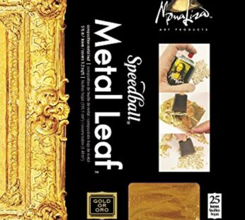 Speedball Mona Lisa Composition Metal Leaf, Gold, 25 Sheets