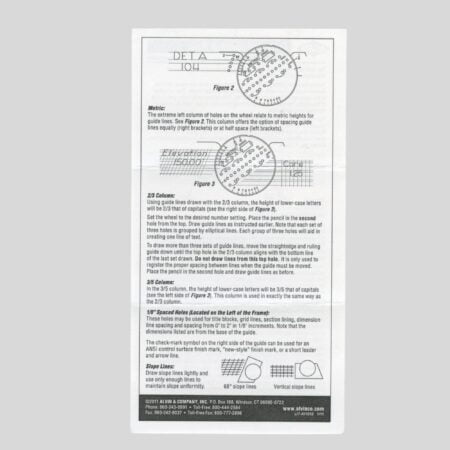 ALVIN AL666 Lettering Guide And Rule Template, Multipurpose Tool For Drafting, Design, And - Image 4