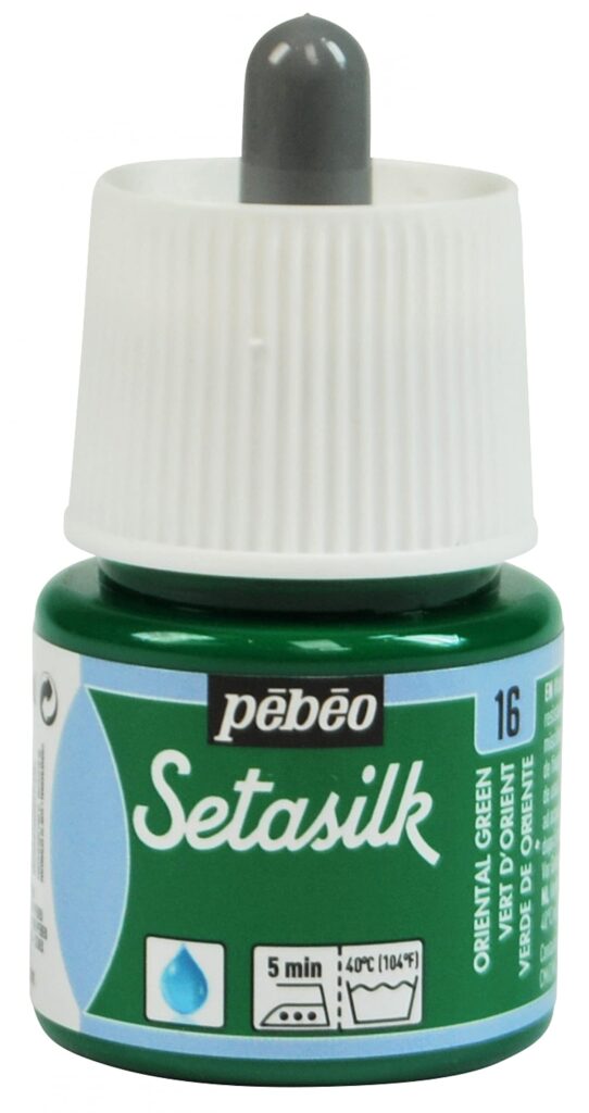 Pebeo Setasilk Silk Painting 45-Milliliter Bottle, Oriental Green