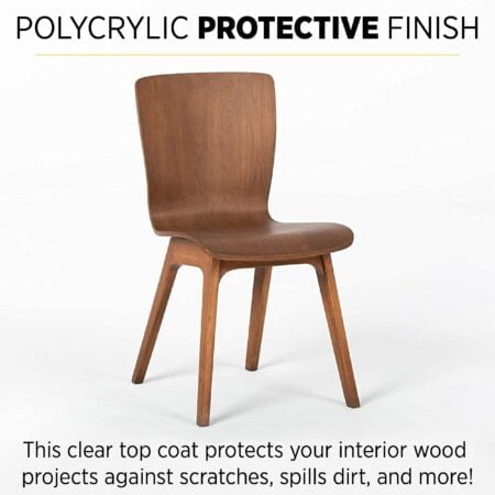 1/2 pt Minwax 25555 Clear Polycrylic Water-Based Protective Finish Gloss - Image 3