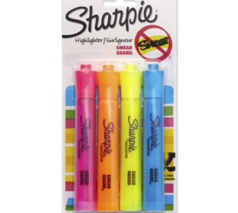 SHARPIE Accent Tank-Style Highlighters, 4 Colored Highlighters (25174PP)