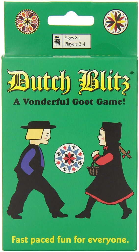 Dutch Blitz - Fast Paced Card Game for 2-4 Players Ages 8+, 160 Cards, Easy to Learn