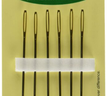 Clover Gold Eye Chenille Needles, 1 Count (Pack of 1), Size 20 6/Pkg