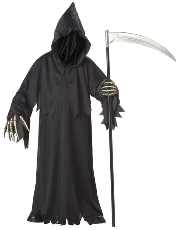 California Costumes Boys Grim Reaper Deluxe Child Costume Black Extra Large