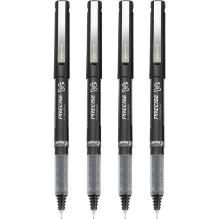 Pilot, Precise V5, Capped Liquid Ink Rolling Ball Pens, Extra Fine Point 0.5 mm, Black, Pa - Image 3