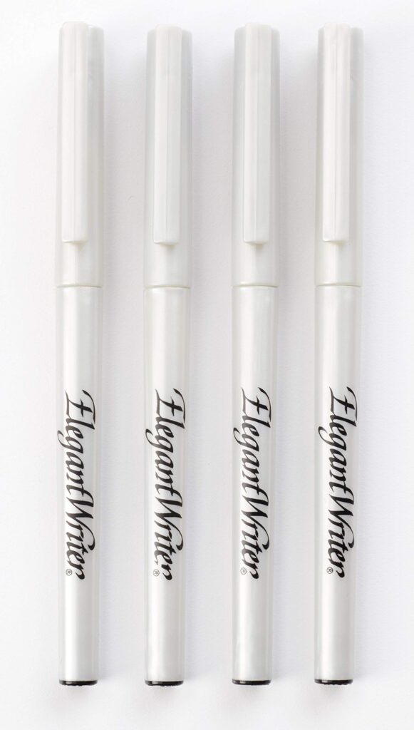 Speedball Elegant Writer Calligraphy 4 Marker Set, Black, 2.0 mm, 2.5 mm & 3.0 mm Chisel N - Image 2