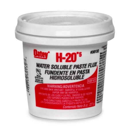 Oatey 30132 Water Soluble Paste Flux, 8-Ounce, Yellow