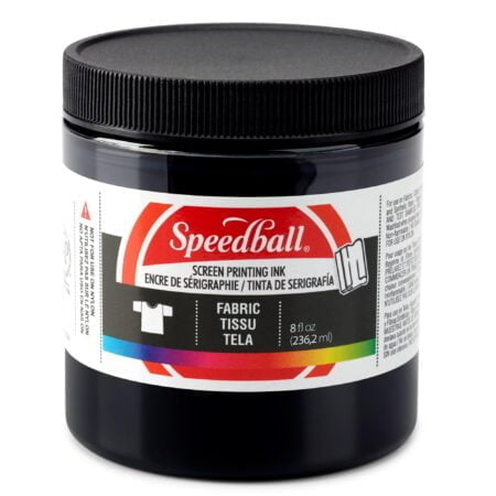 Speedball Fabric Screen Printing Ink, 8-Ounce, Black for T-Shirt and Silkscreen Printmakin