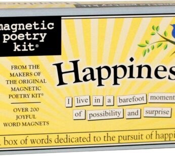 Magnetic Poetry – Happiness Kit – Words for Refrigerator – Write Poems and Letters on The