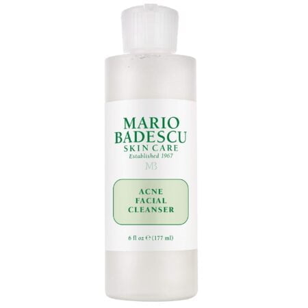 Mario Badescu Acne Facial Cleanser for Combination & Oily Skin, Oil-Free Face Wash with Sa